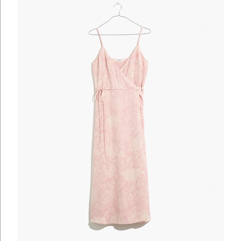 madewell pink midi dress - Picture 3 of 5